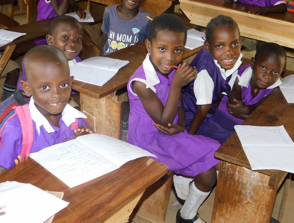 Joy serving children